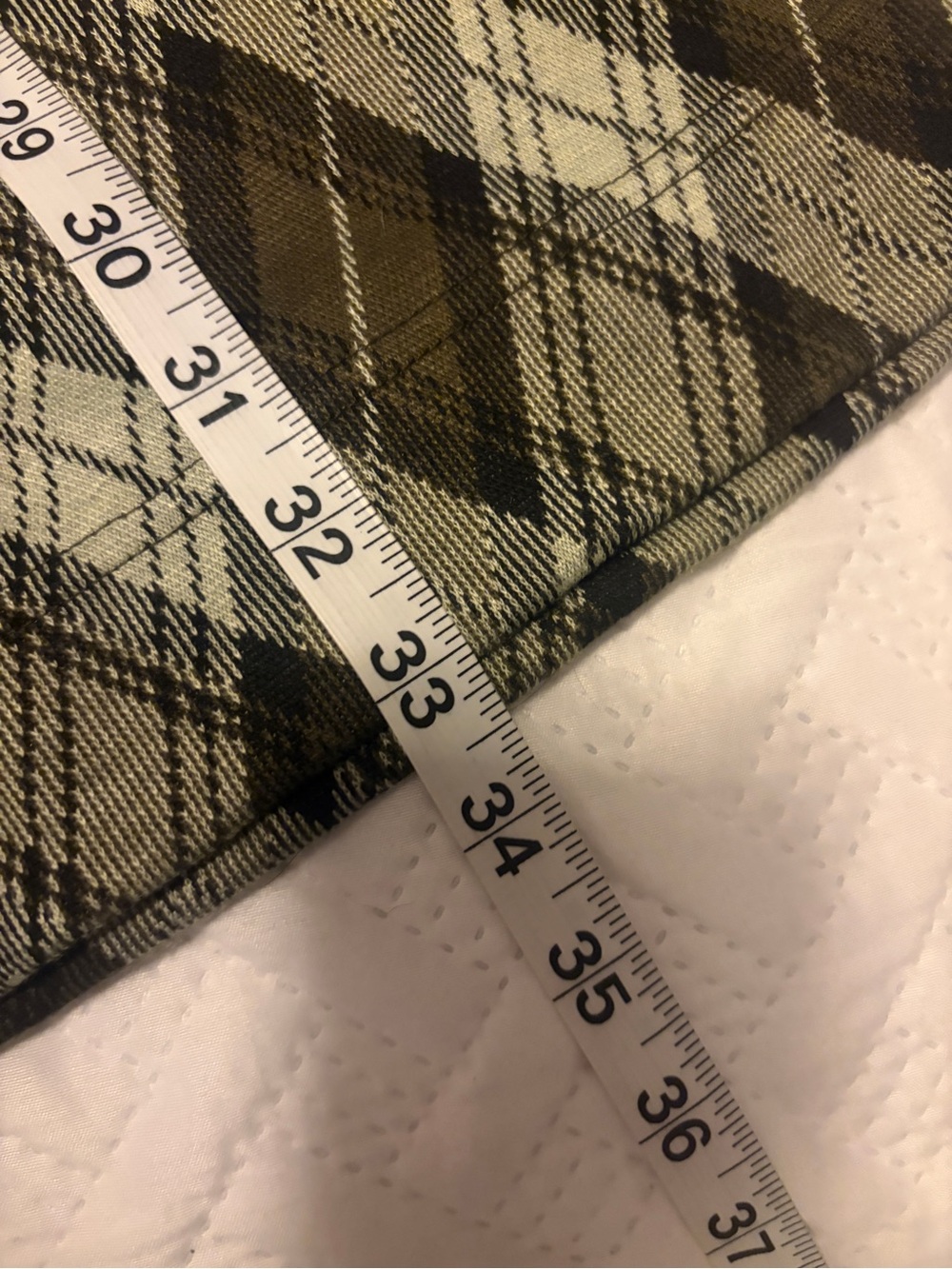 Free People | Olive & Brown Plaid Chloe Flare Leg Knit Pants NWT - Picture 8 of 9